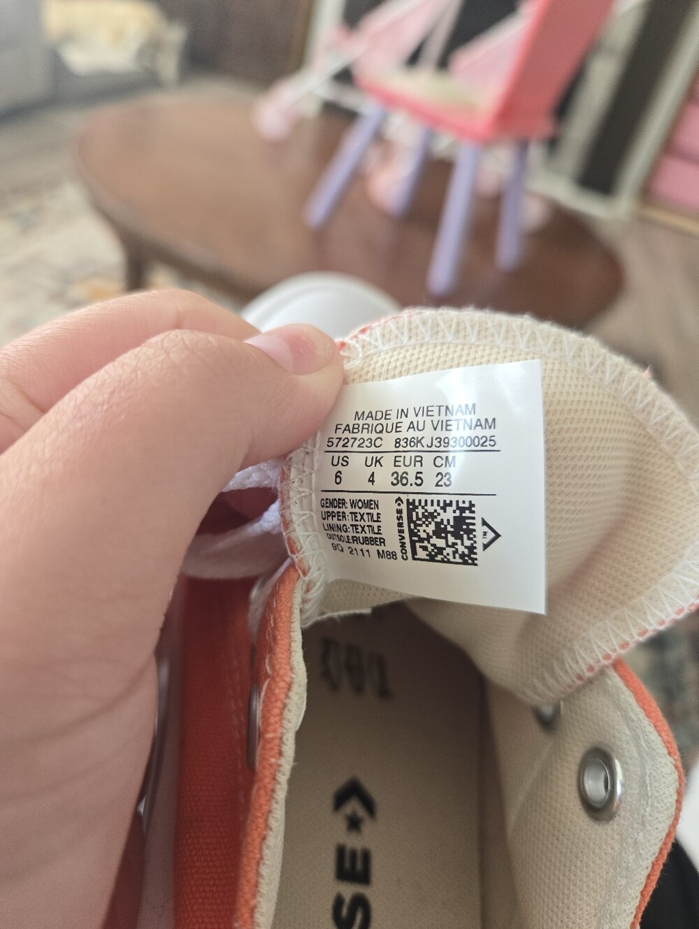 Converse Chuck Taylor All Star Move Platform Orange Sneakers - Picture 7 of 7